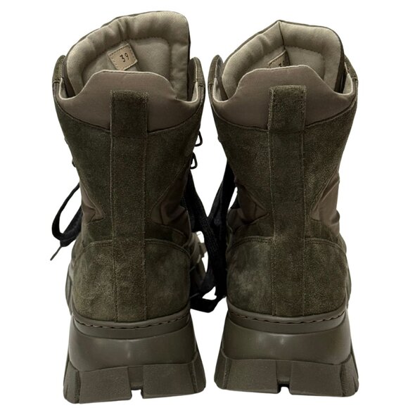 $1500 Brunello Cucinelli NEW! olive green suede boots size 9/39 - Picture 4 of 7